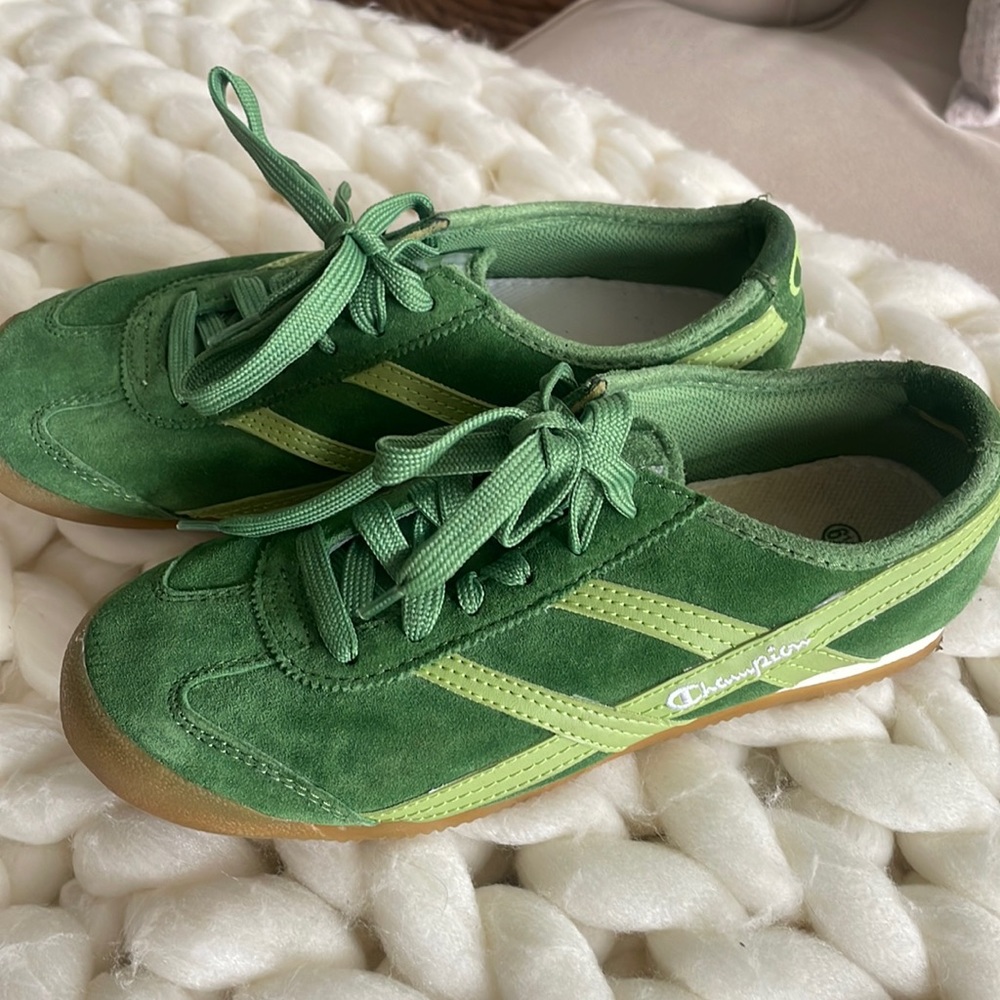 Champion sneakers size 6.5 women’s in green